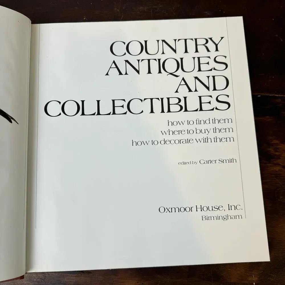 Country‎ Antiques & Collectibles 1981 Rustic Interior Design Hardback Book